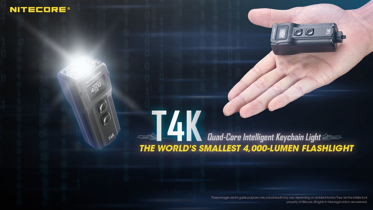 Nitecore T4K 4000 Lumen Flashlight